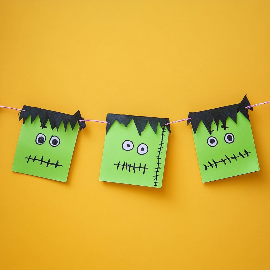 Frankenstein bunting cut 3