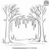 Frozen Forest Coloring Pages