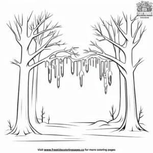 Frozen Forest Coloring Pages