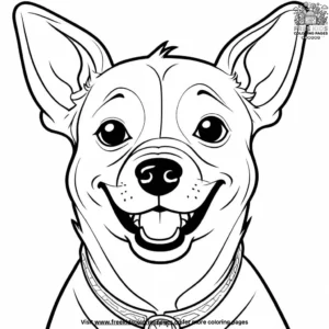 Fun and Silly Dog Coloring Pages