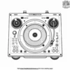 Funky DJ Turntable Coloring Pages