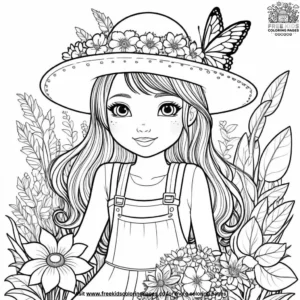 Garden Gal Coloring Pages