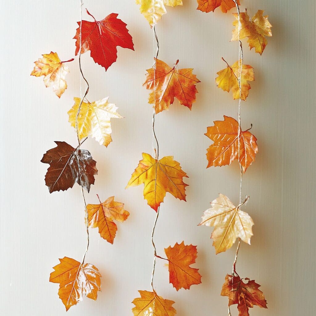 Garland with waxed leaves 1