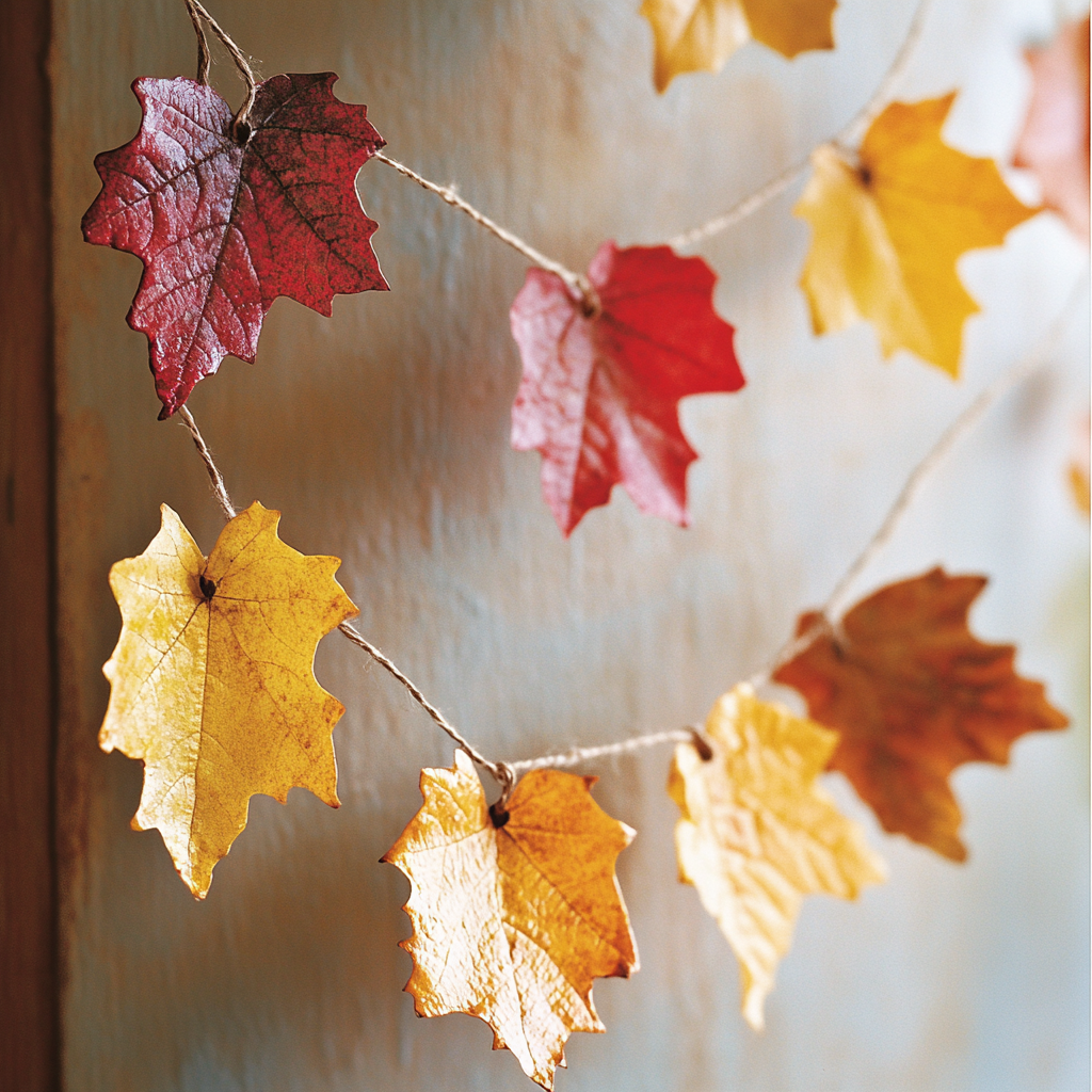 Garland with waxed leaves 3