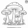 Giant Mushroom Forest Coloring Pages