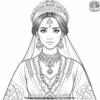 Global Traditional Dress Coloring Pages