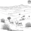 Gobi Desert Coloring Pages