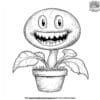 Happy Piranha Plant Coloring Pages