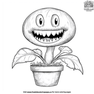 Happy piranha plant coloring pages