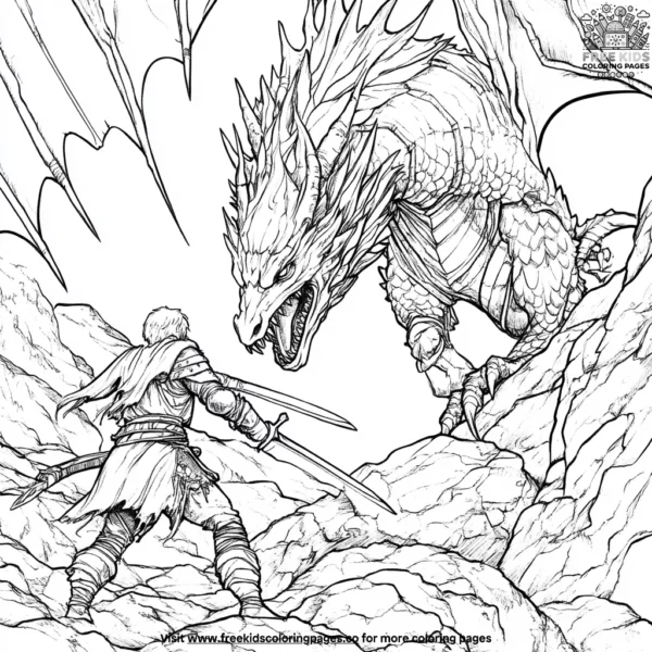 Heroic tales and deeds coloring pages