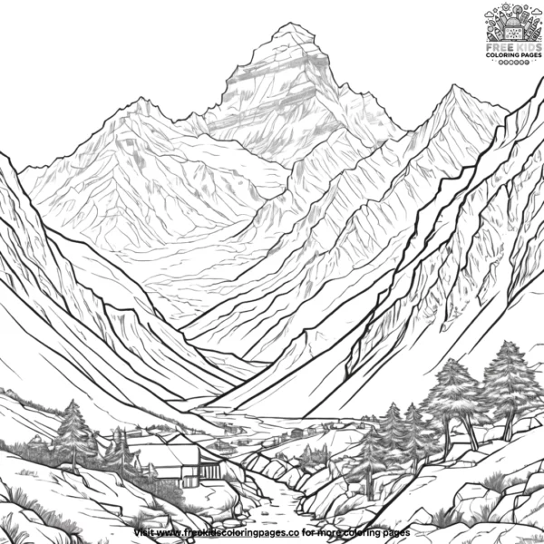 Himalayas coloring pages