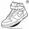 Hip High Top Sneaker Coloring Pages