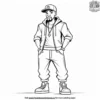 Hip Hop Attitude Coloring Pages