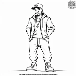 Hip Hop Attitude Coloring Pages