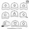 Hip Hop Caps Coloring Pages