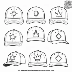 Hip Hop Caps Coloring Pages