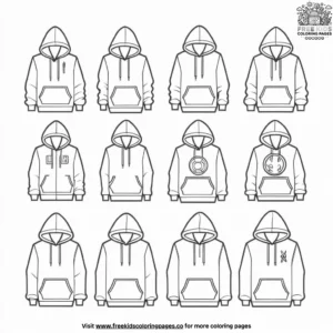 Hip Hop Hoodie Coloring Pages