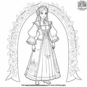 Historic Festival Clothing Coloring Pages