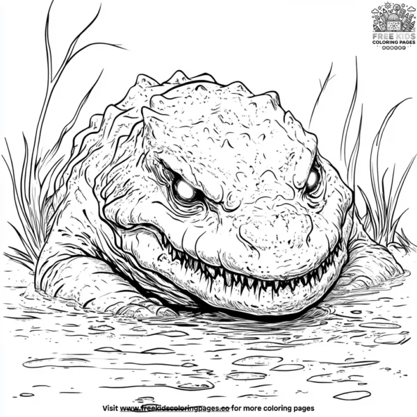 Horrifying monster coloring pages