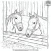 Horse Stables Coloring Pages