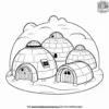 Igloo Village Coloring Pages