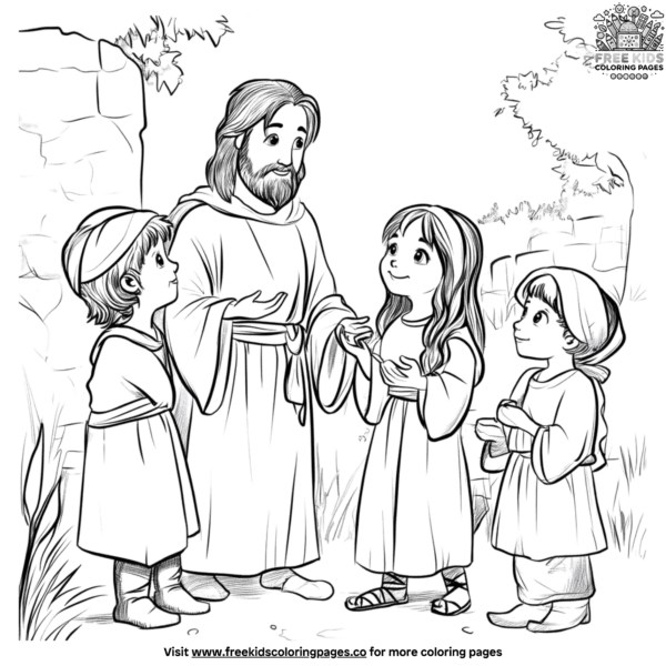 Inspiring jesus loves you coloring pages