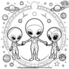 Intergalactic Choir Coloring Pages