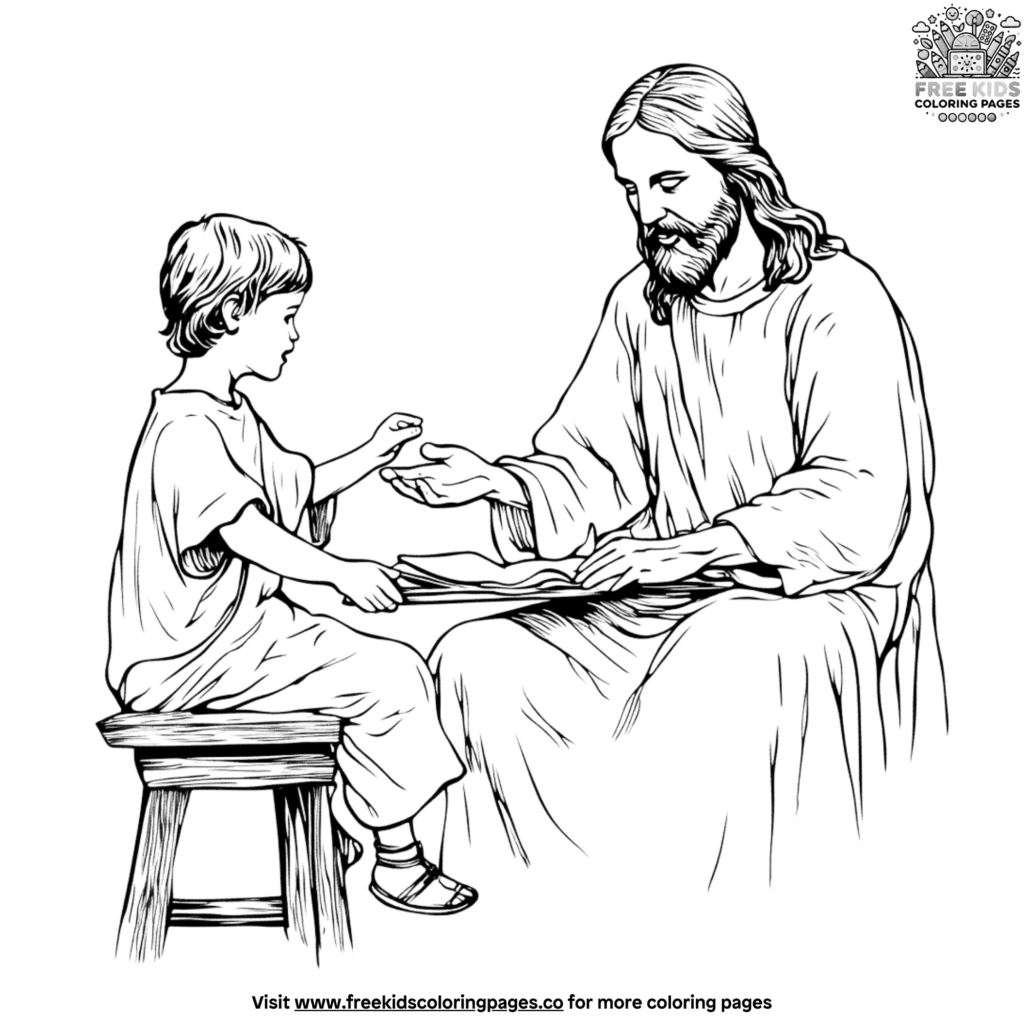 Jesus The Teacher Coloring Pages