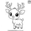 Kawaii Baby Reindeer Coloring Pages.