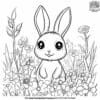 Kawaii Bunny Coloring Pages