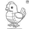 LEGO Chicken Coloring Pages