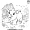 LEGO Pig Coloring Pages