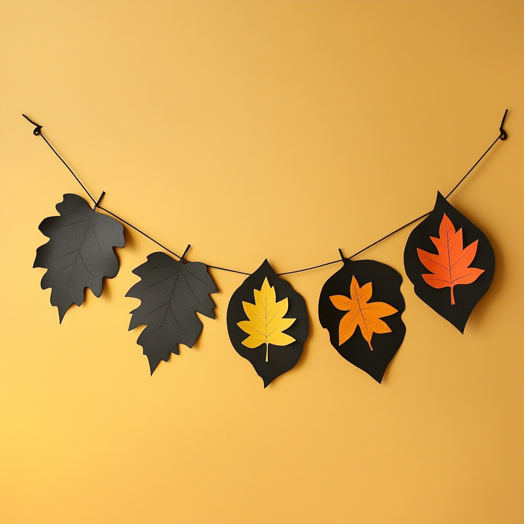 Leaf silhouette banner 2