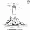 Lighthouse Beach Coloring Pages