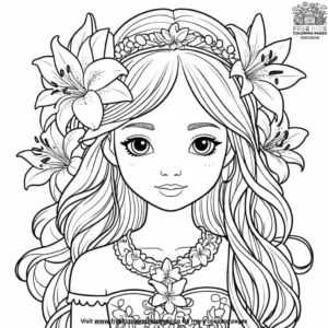 Lily Lass Coloring Pages