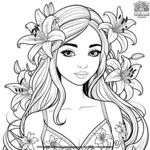 Lily Love Coloring Pages