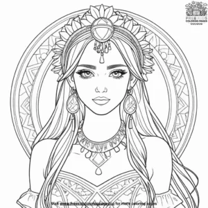 Local Festival Fashion Coloring Pages