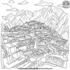 Machu Picchu Maze Coloring Pages