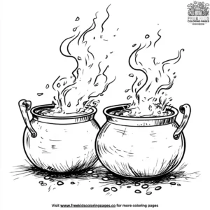 Magical Cauldrons Coloring Pages