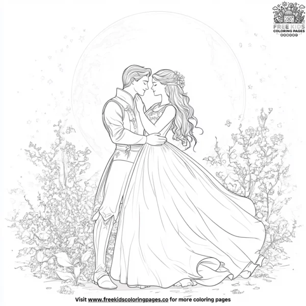 Magical endings and celebrations coloring pages