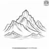 Majestic Peaks Coloring Pages