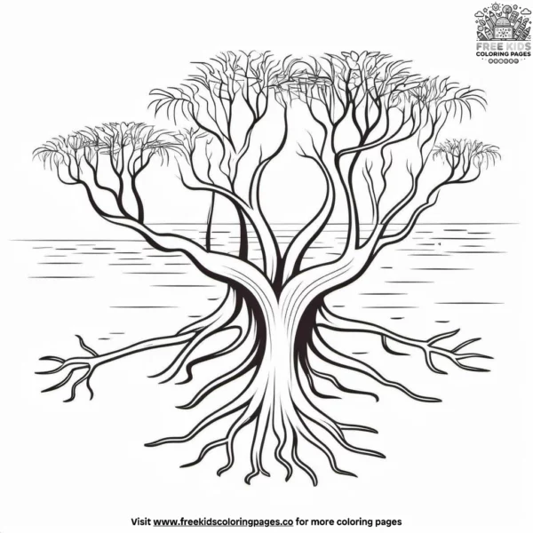 Mangrove swamp coloring pages