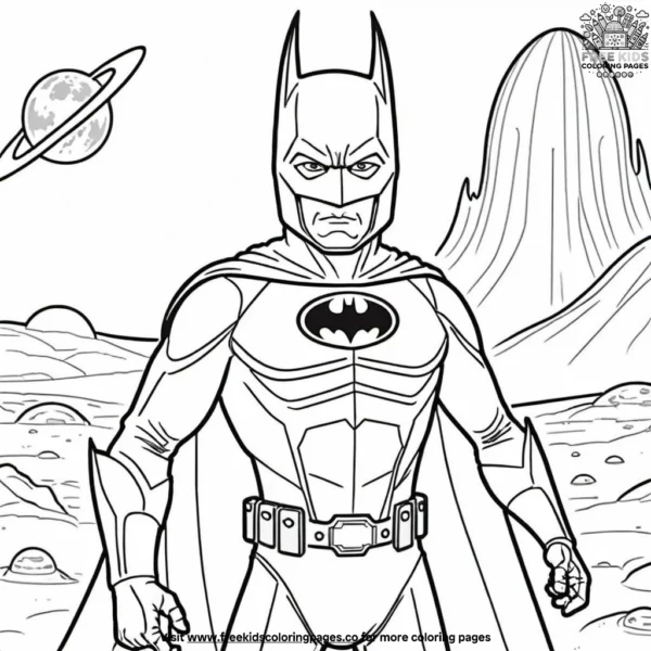 Martian batman coloring pages