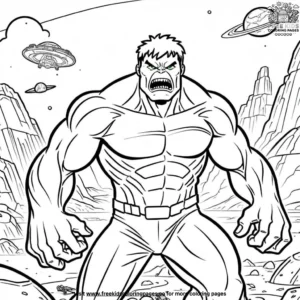 Martian Hulk Coloring Pages