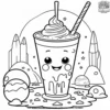 Martian Milkshake Mania Coloring Pages