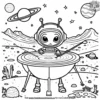 Martian Music Class Coloring Pages