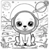 Martian Puppy Pal Coloring Pages