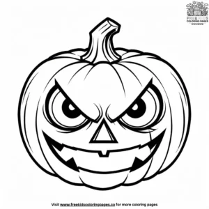 Menacing Pumpkin Eyes Coloring Pages