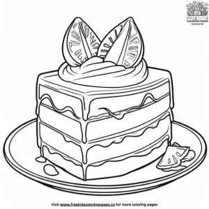 Mexican vanilla flan coloring pages