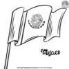 Mexico Flag Coloring Pages